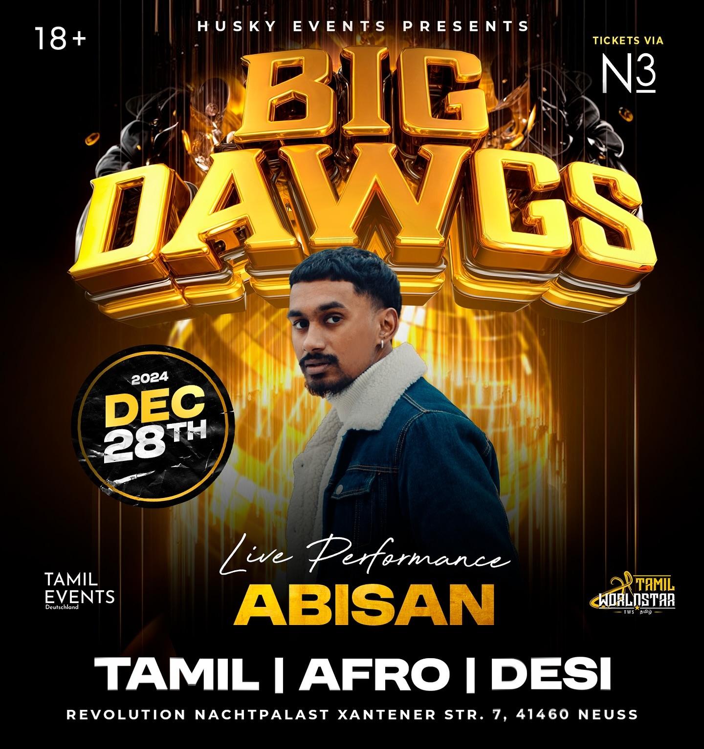 🔥HUSKY EVENTS PRESENTS ABISAN from Norway